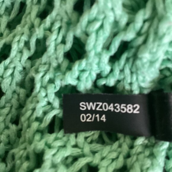 The Limited Open Knit/Mesh/Crochet Tank Top Sz S Green 151J - Picture 7 of 9